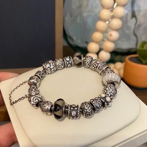 Pandora ALL RETIRED OXIDIZED Bracelet 19cm